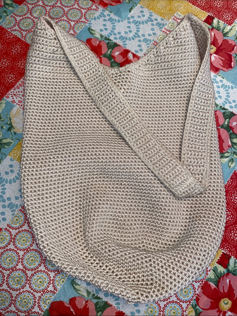 The Sak Cream Crochet Shoulder Bag